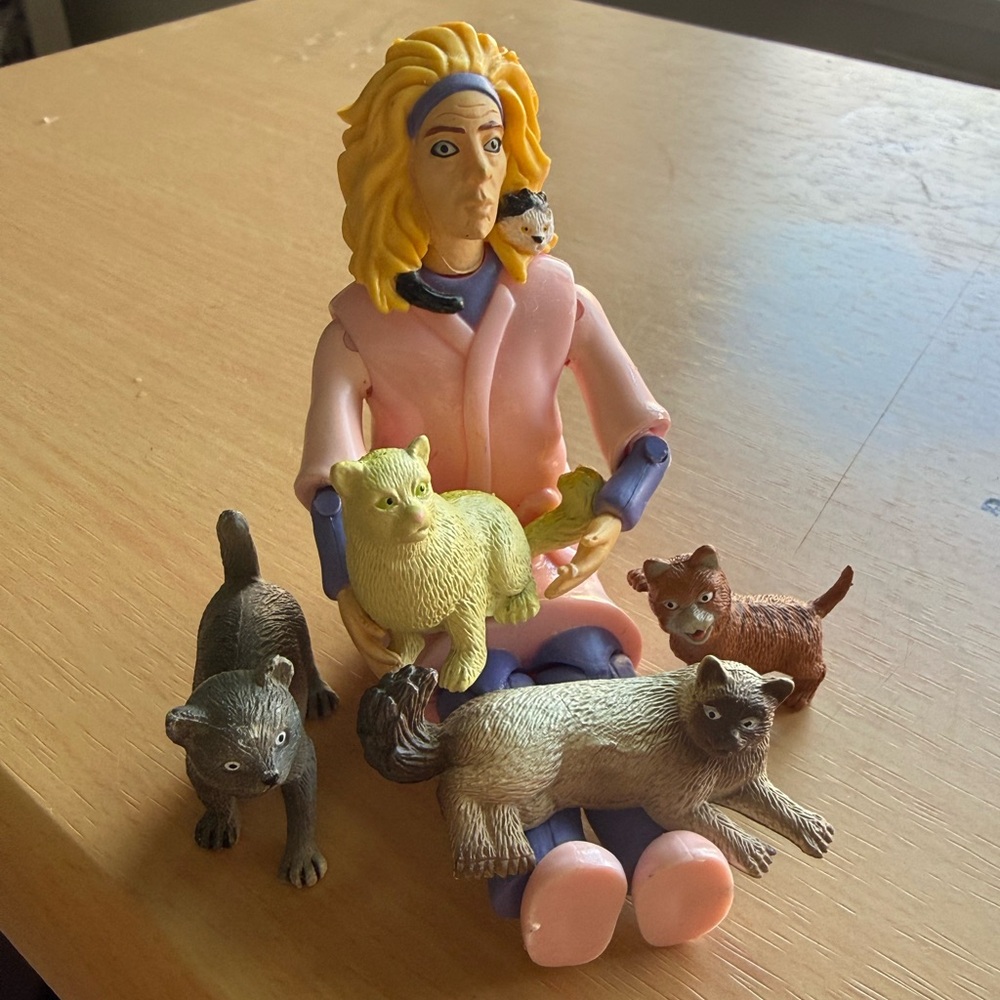 EUC Crazy Cat Lady Figurine